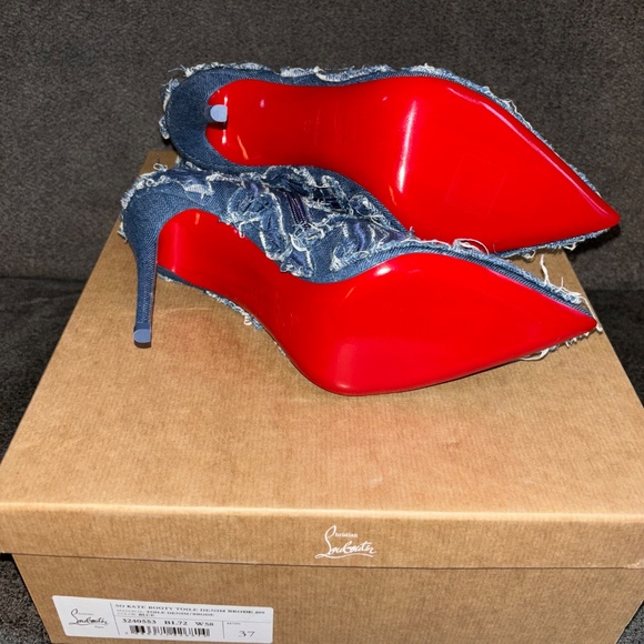 Christian Louboutin So Kate Booty denim 100mm stiletto heel - Picture 5 of 9